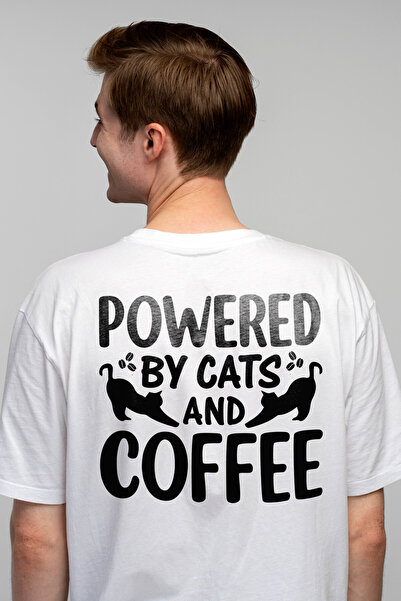 StoryGift Romania Tricou bărbătesc pentru iubitorii de pisici cu textul „powe...