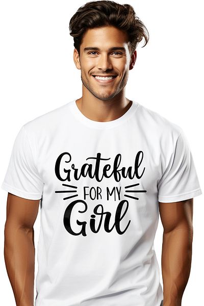 StoryGift Romania Men's T-shirt for a grateful mother for the little girl she has with print on FatSTG