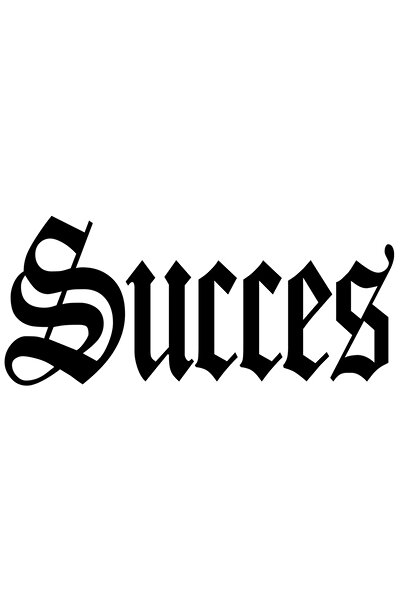 StoryGift Romania Sticker Eticheta 50CM Succes, Mesaj Motivational, Cuvant, T...