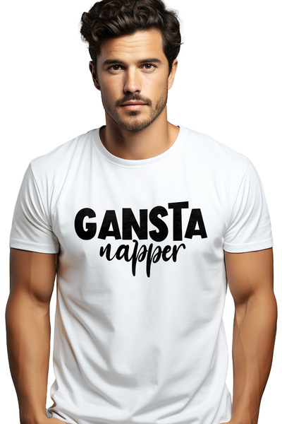 StoryGift Romania Ανδρικό T-shirt για υπνηλάκια με το μήνυμα στα αγγλικά "Gan...