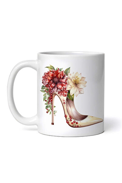 OEM Cană albă personalizată, pantofi cu toc de Crăciun ai lui Alice, INOVATIX...