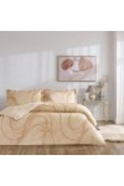 Taç 100% satin cotton bed linen, duvet cover 200x220cm, wavy lines, TAC Mako-Satin, Elis