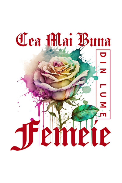 StoryGift Romania Sticker Autocolant 70CM Cu Textul Cea Mai Buna Femeie, Din ...