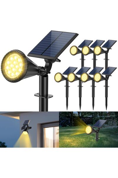 PASACO Güneş Enerjili Kablosuz Solar Lamba – Bahçe Teras Yol Aydınlatması