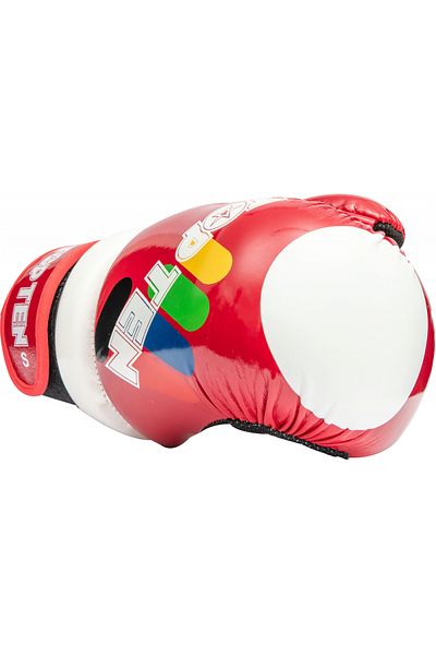 Top Ten ITF Approved "Glossy Block" Gloves, Top Ten, Red, XL