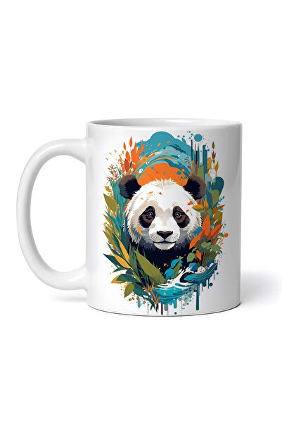 OEM Εξατομικευμένη λευκή κούπα, Panda in nature, INOVATIX®. 330ml