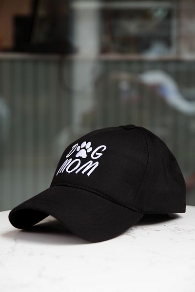 CAP BROS Dog Mam Embroidered Black Hat
