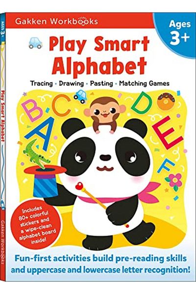 Gakken Play Smart Alphabet Age 3+ Preschool Activity Workbook With Stickers For Toddlers Ages 3 4 5 Lea