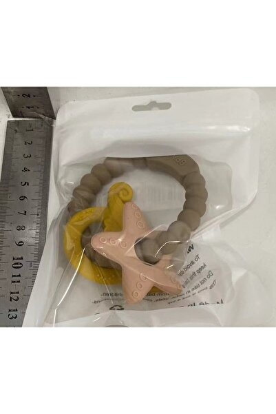 dalip Baby Teething Bracelet, Seahorse and Starfish Design, 3+ months, Silicone, BPA-free, 8.1 x 8.