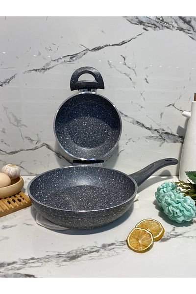 Elvira Granite Sahan Pan Set (20-24 cm)