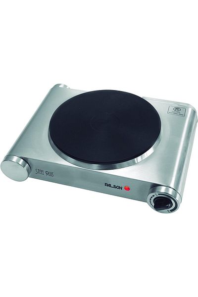 PALSON Steel Plus Electric Hot Plate Single 1500W – 19cm Large Diameter Ring, Temperature Control