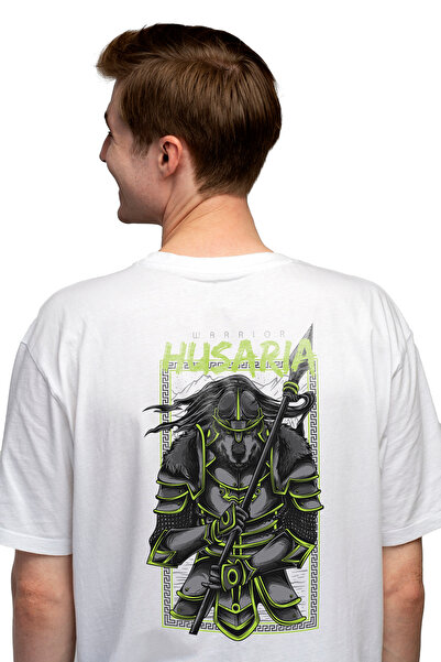 StoryGift Romania Tricou bărbătesc cu silueta unui războinic în ținută ninja,...