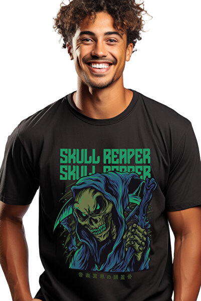 StoryGift Romania Tricou bărbătesc cu portretul personajului Death cu pelerin...