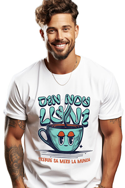 StoryGift Romania Cană de cafea bărbătească cu tricou „Again On Monday I Have...