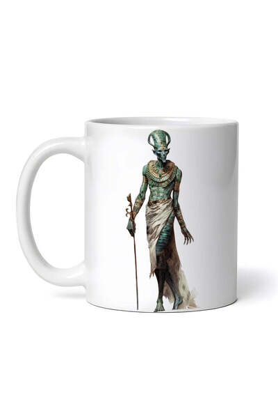 OEM Cană albă personalizată, Zeița Fertilității Osiris, INOVATIX®. 330ml