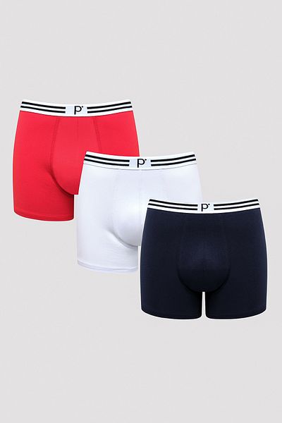 Penti Men's Cool Multicolor 3-Piece Boxers