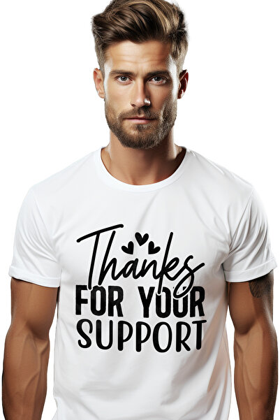 StoryGift Romania Tricou bărbătesc cu inimioare și un mesaj de mulțumire pentru ajutorul primit, cu imprimeu pe față, Stg