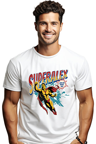 StoryGift Romania Tricou Barbati Super Alex, SuperErou Sunt Aici Pentru Tine ...