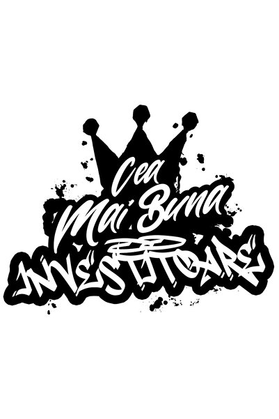 StoryGift Romania Sticker Adeziv 90CM Pentru Cea Mai Buna Investitoare, Aprec...