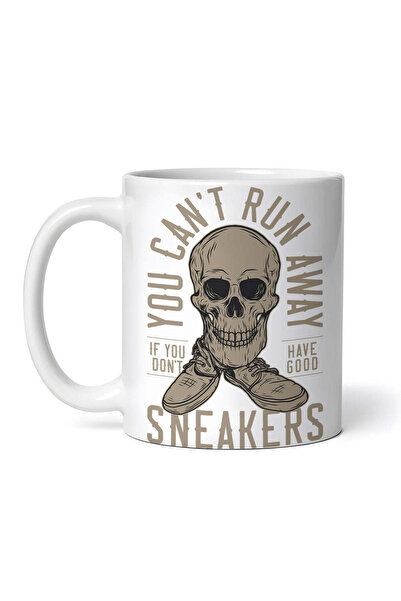 OEM Cană albă personalizată, model „You Cant Run Away Sneakers”, Inovatix®. 3...