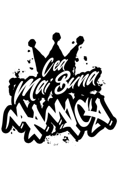 StoryGift Romania Sticker Autocolant 70CM Pentru Cea Mai Buna Mamica, Apreciere, Cadou, Rasplata, Multumire cu M