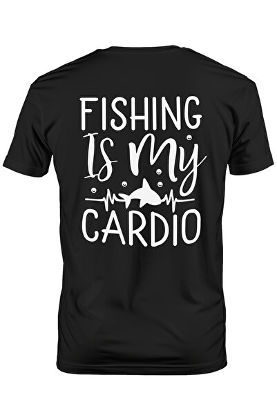 StoryGift Romania Tricou Barbati cu un peste si mesajul in engleza "Fishing i...