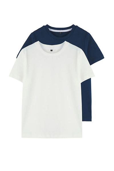 Pollito Unisex Children's Basic 100% Cotton 2-Piece Combination T-Shirt