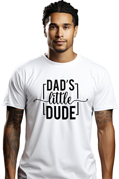 StoryGift Romania Tricou Barbati cu textul in engleza "Dad's little dude" - t...