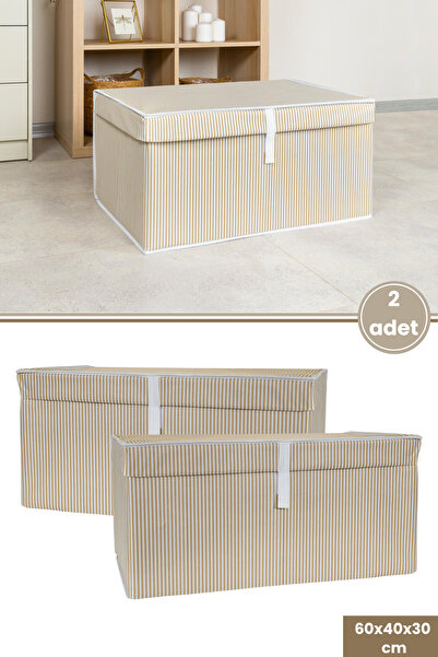 Flora Mega Kutu Hurç, Yastık Çarşaf Kıyafet Dolap İçi Düzenleyici Mukavva Des...