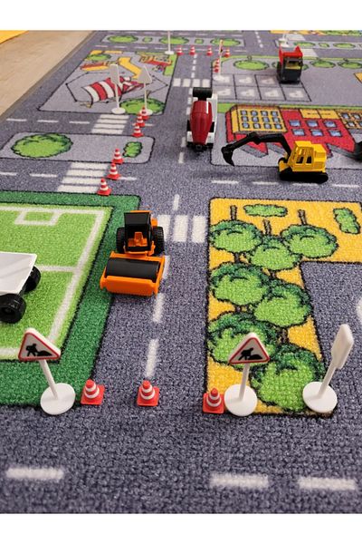 ERT06 Mini Traffic Signs Set – 8 Pieces - 5 cm Height - Diorama and Collection Accessory