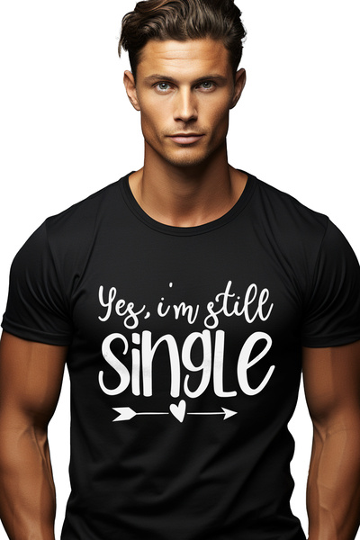 StoryGift Romania Tricou Barbati Pentru Cei Care Inca Sunt Singuri - Fara Rel...