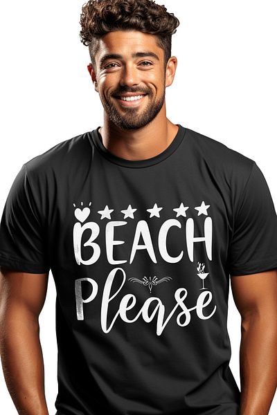 StoryGift Romania Men's T-shirt For Those Who Go To Exotic Places With The Message "beach, Please" - Stg Beach
