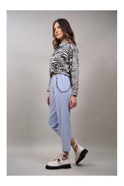 Caspiche Pantaloni In Stil Barbatesc Aether Talie Unica Baby Blue