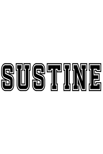 StoryGift Romania Sticker Eticheta 50CM Sustine, Mesaj Motivational, Text Ins...