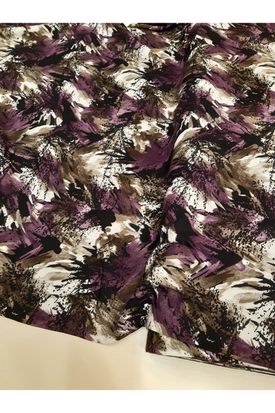 Safir Kumaş Yüzde Yüz Pamuklu Elbiselik Çift en Viskon Kumaş 3 Metre