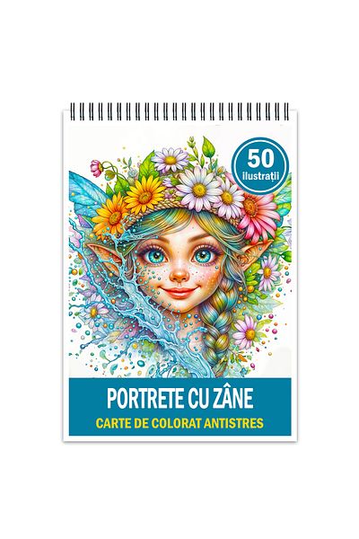 Legendary Gifts Anti-stress Coloring Book, 50 Illustrations Portraits Of Fairies, 106 Pages, Format: A5
