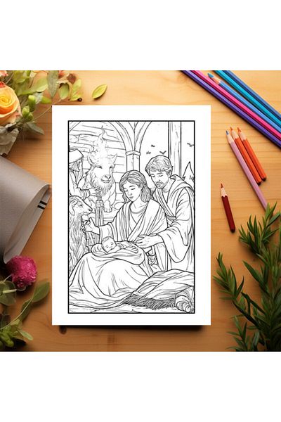 Legendary Gifts Coloring Book For Children, 50 Biblical Illustrations - Volume Ii, 106 Pages