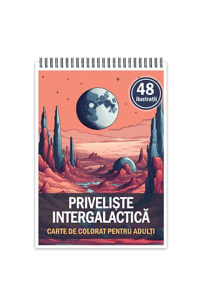 Legendary Gifts Coloring Book With 48 Illustrations, Intergalactic View, 102 Pages, Format: A5
