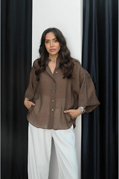 My Blog Hedvábná košile Tarçin Oversize - 4927