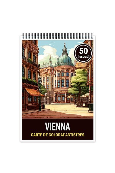 Legendary Gifts Coloring Book For Relaxation And Anti-stress, 50 Illustrations, Vienna, 106 Pages, Format: A5