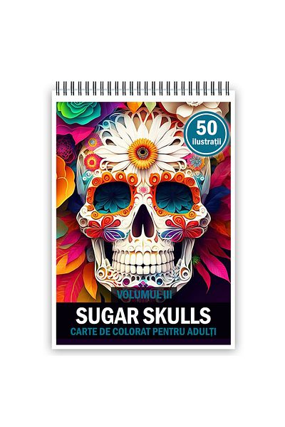 Legendary Gifts Adult Coloring Book, 50 Illustrations, Sugar Skulls - Volume Iii, 106 Pages