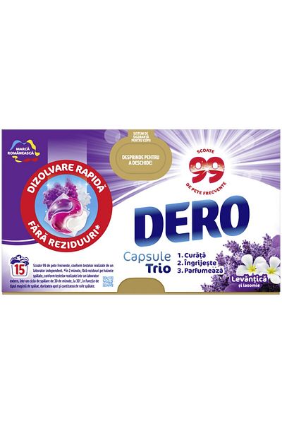 Dero Dero 2in1 Lavender and Jasmine Capsule Laundry Detergent