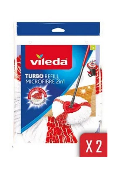 Vileda Turbo 2in1 Spare Mop X 2 Pieces