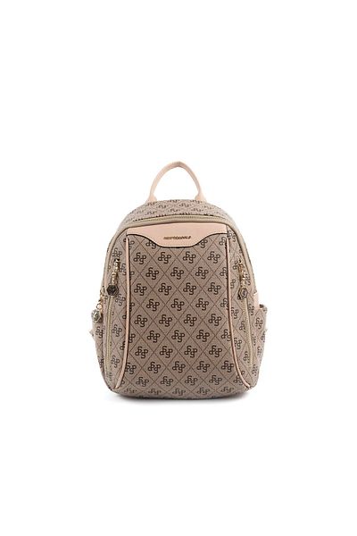 Silver Polo Γυναικείο σακίδιο πλάτης Silver & Polo Dark Beige - Skin SP906