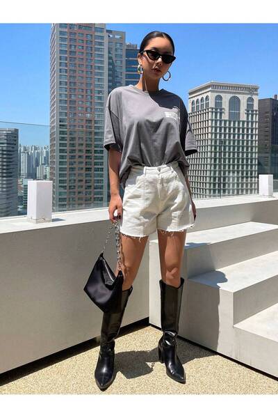 DAXİS Sportwear Company تي شيرت نسائي مطبوع برقبة دائرية