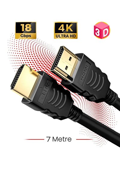 TTAF كابل نقل الصوت والفيديو HDMI 2.0 4K Ultra HD 60 هرتز بطول 7 أمتار