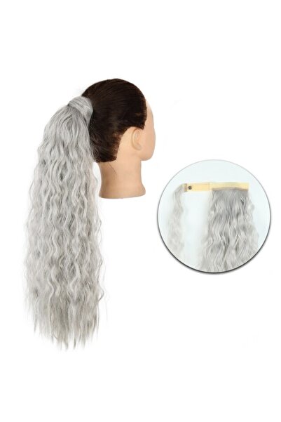 animis beauty Coada par creata Silver / Gri, 60 cm, Animis Beauty ®, fibra si...