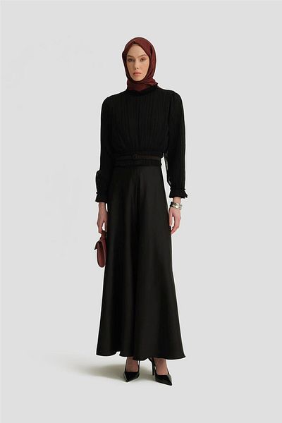 Armine Flared Trouser Skirt 25Y2811 Black