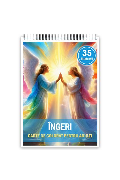 Legendary Gifts Coloring Book, 35 Illustrations, Angels, 70 Pages, Format: A5