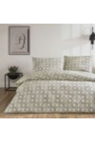 Taç Double bed linen 100% cotton ranforce, duvet cover 200x220cm, geometric pattern, TAC, Galen